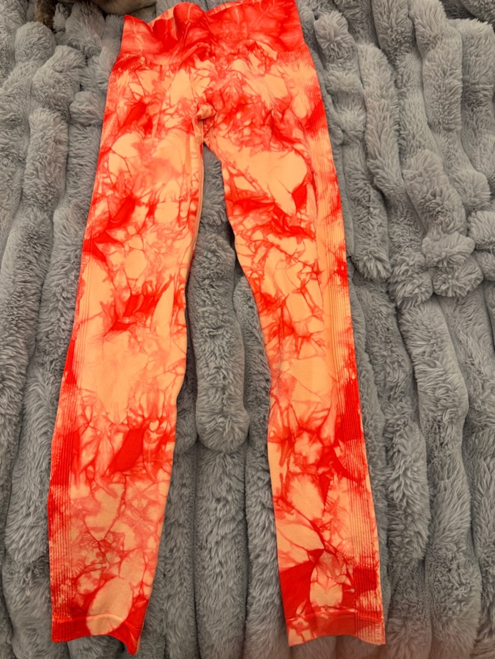 Red Tie-Dye Women's leggings